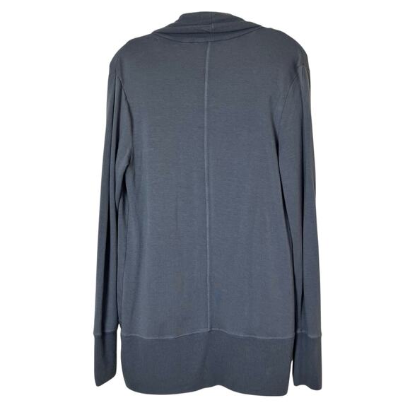 Athleta Sz XS Petite Pranayama Restore Wrap in Grey Buttery Soft Cardigan Yoga - Picture 7 of 16